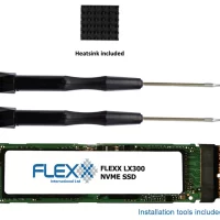 Flexx LX335 4TB SSD Upgrade Solution for Mac Pro (Late 2013) with heatsink and tools